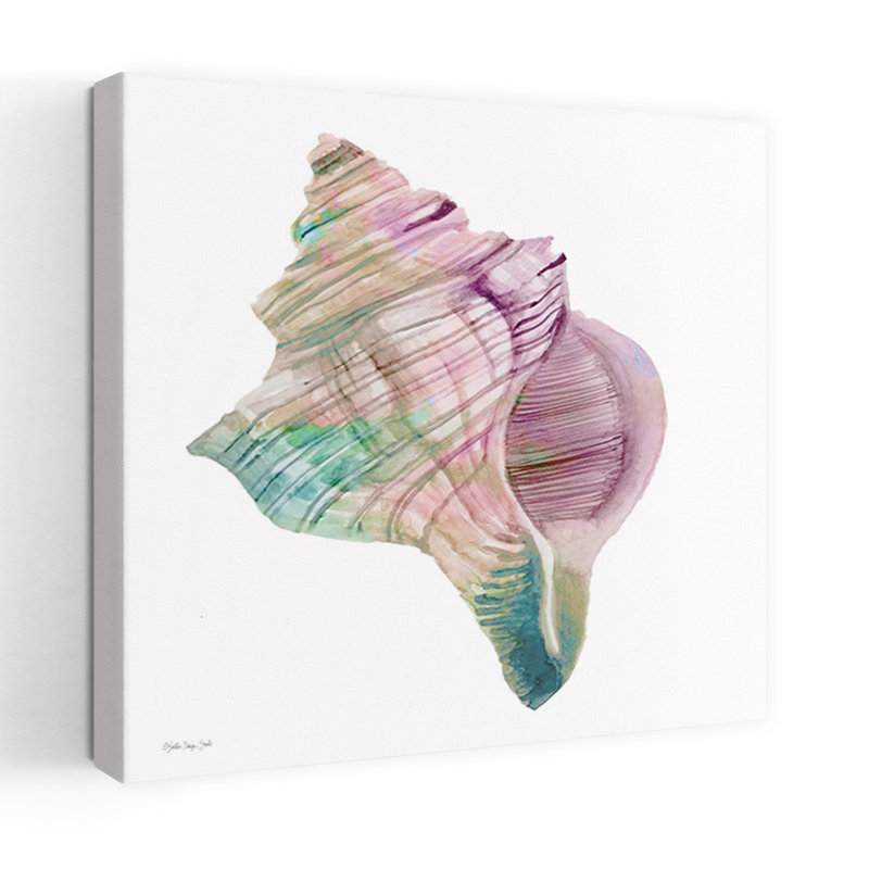 Conch Shell Abstract Coastal Art, 48" H x 48" W