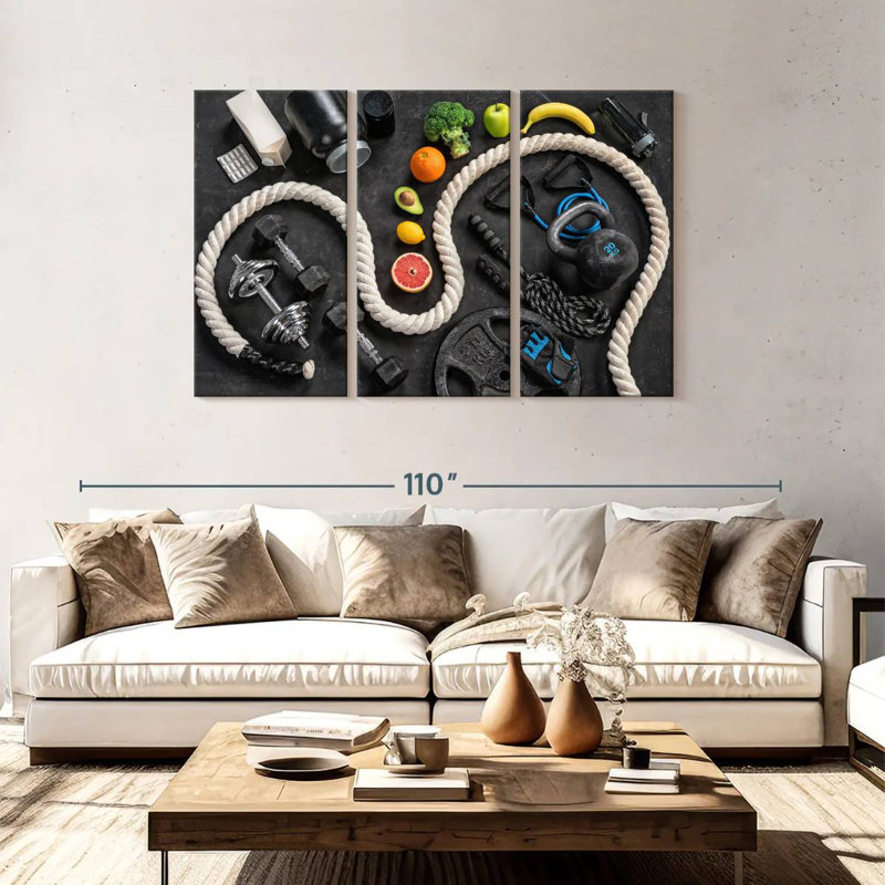 Sireci Workout And Diet, 48" H x 74" W