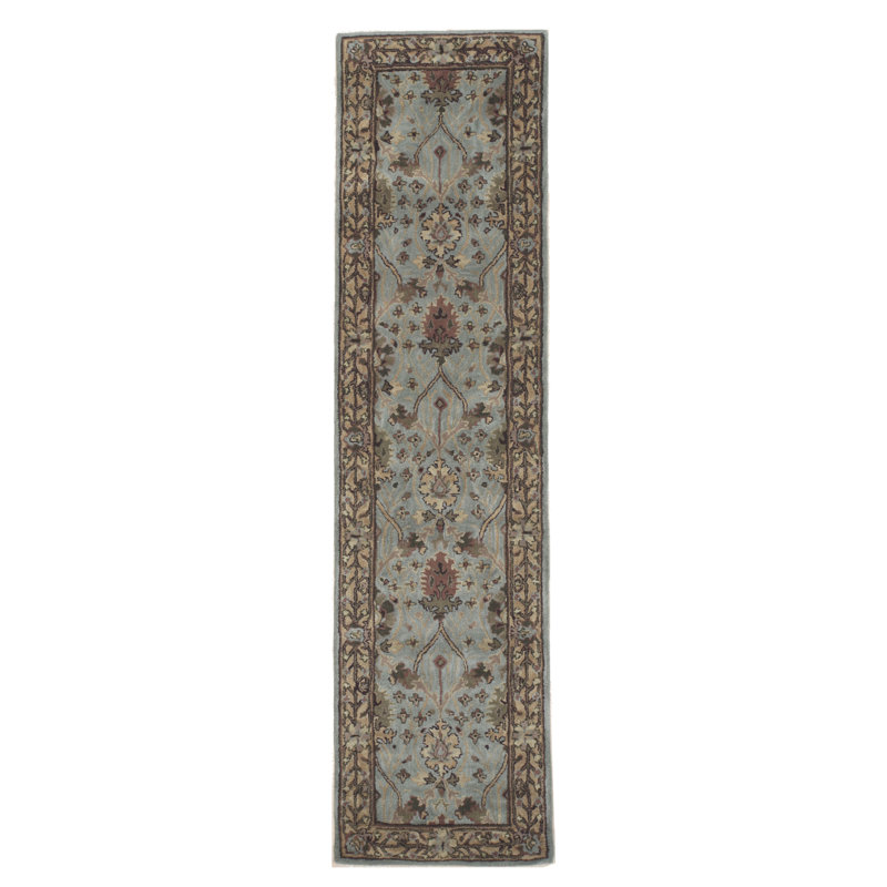 Brinkerhoff Oriental Tufted Wool Blue Area Rug