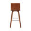 Chaise pivotante à dossier bas en bois massif avec repose-pieds-456139247-456139246