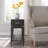 Beckett Solid + Manufactured Wood Side Table in Anthracite
