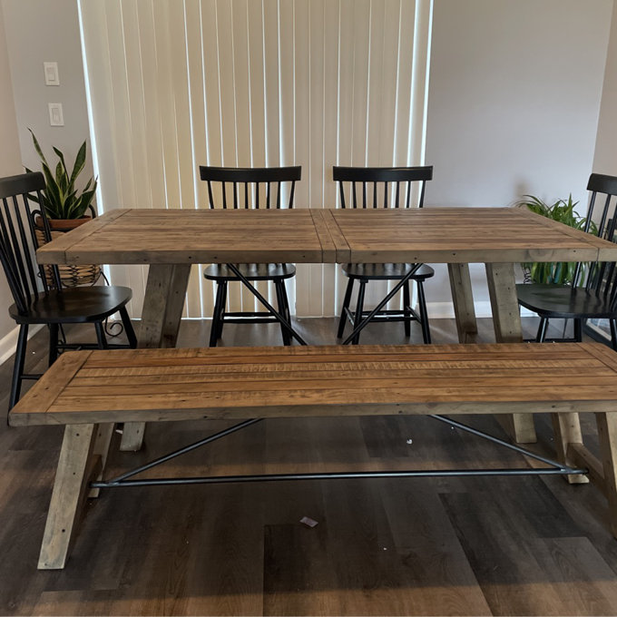 Laurel Foundry Modern Farmhouse® Aya Wood Dining Bench Reviews