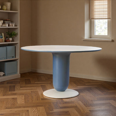 Unique Creamy Style Round Dining Table
