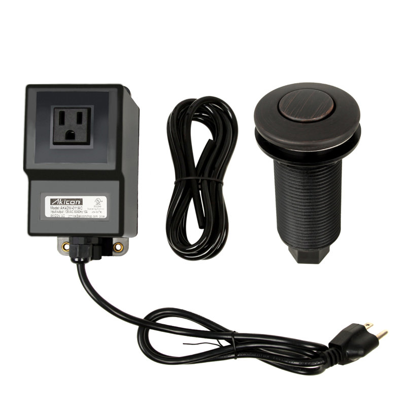 Garbage Disposal Kitchen Air Switch, Oil Rubbed Bronze