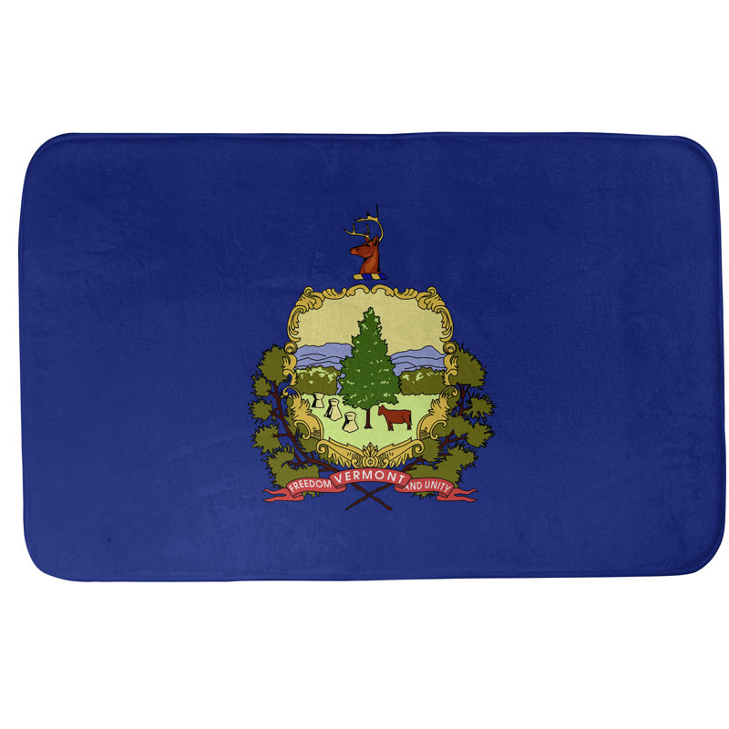 Tapis pour salle de bain à drapeau vermont Fawcett, l 21 po x L 34 po