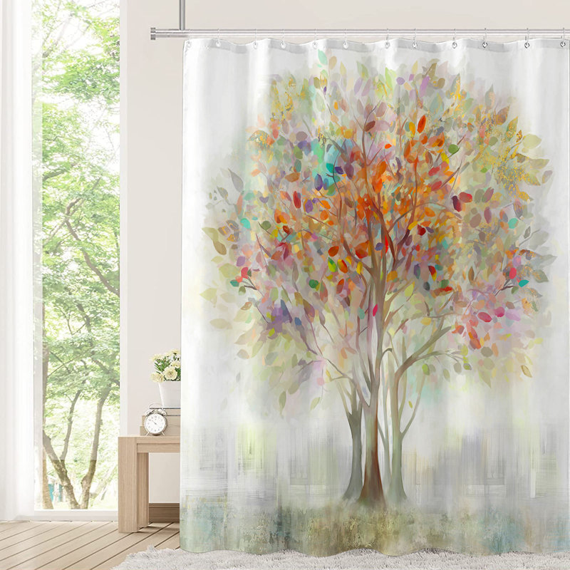 Rideau de douche Colorful Tree