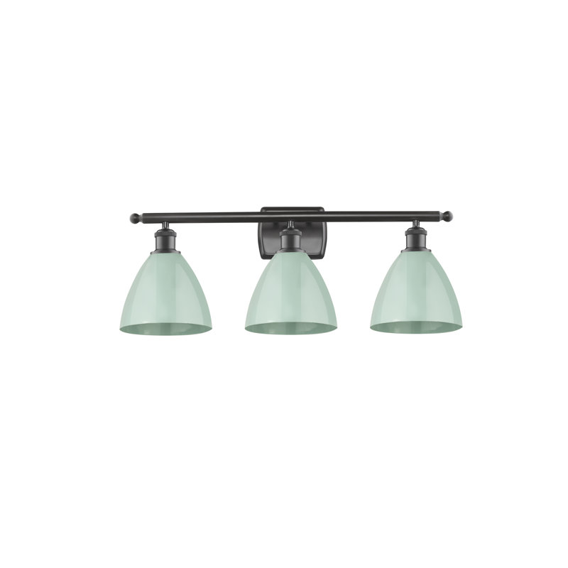 Amylee 3 - Light Dimmable Vanity Light, Seafoam, Oil Rubbed Bronze
