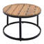 Véranda moderne avec coussins d'eau - Tables basses et coussins en bois beige pour patio