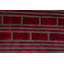 Wool Geometric Area Rug in Red