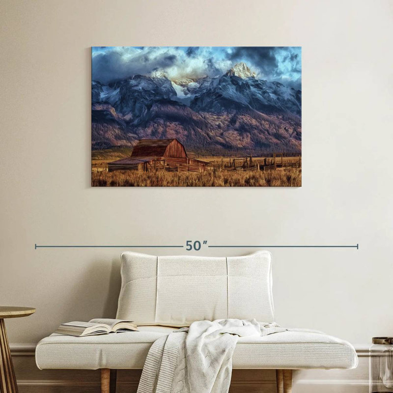 Lilie Mormon Barn en automne, H 26 po x l 39 po