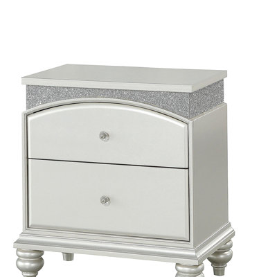 Platinum 2-drawer Nightstand