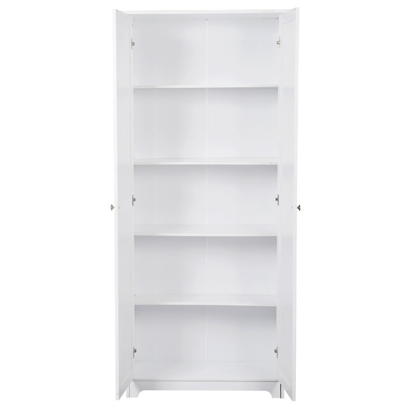 Armoire de rangement à cinq niveaux Soheila, Blanc