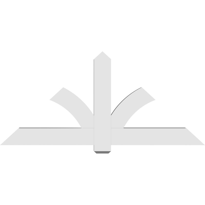 Support pour pignon en PVC Redmond, H 33 po x l 72 po (pas 11/12), P 4 po x F 6 po