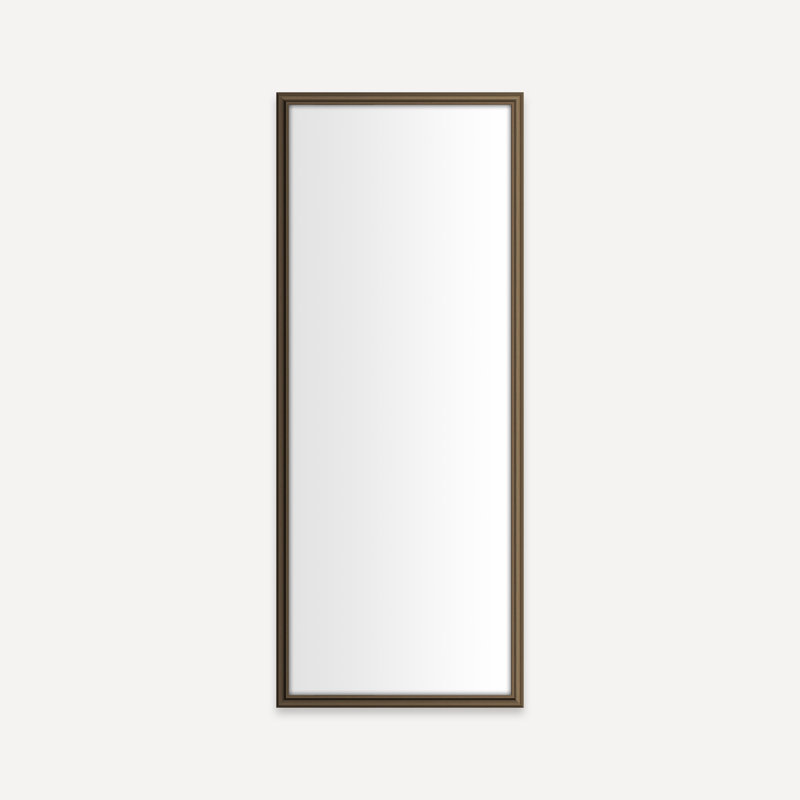 Vintage Brass Rectangular Vanity Mirror 39" x 23"