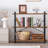 3 Tier Industrial Style Open Bookshelf with Metal Frame for Freestanding Placement-1106287237