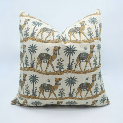 Housse de coussin décoratif à imprimé animal brun et gris décoratif - Housse de coussin décoratif faite à la main 16 x 16 pouces