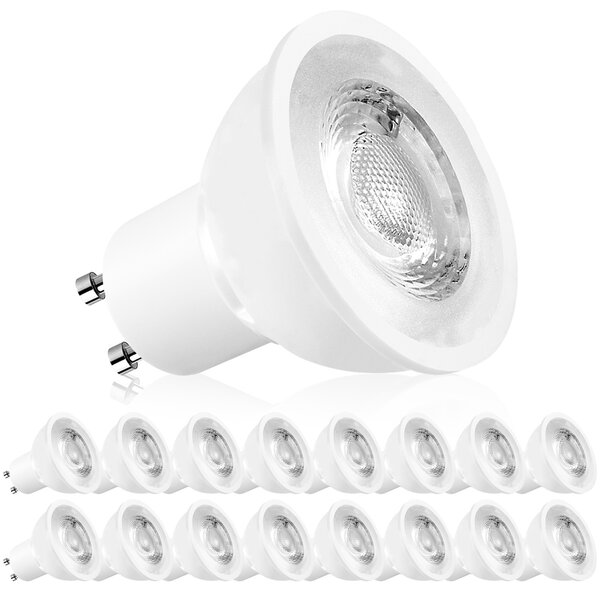 TORCHSTAR 12-Pack MR16 GU5.3 LED Bulb Dimmable, ‎Aluminum, 7W 50W  Equivalent, 5000K Daylight, 12V MR16 LED Spotlight for Recessed and Track  Lighting