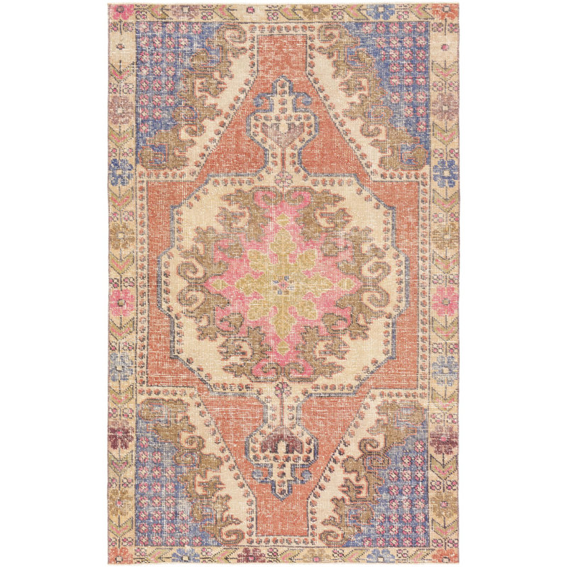 Antique One Of A Kind One-of-a-Kind 4'2" X 6'8" Hand Knotted Area Rug