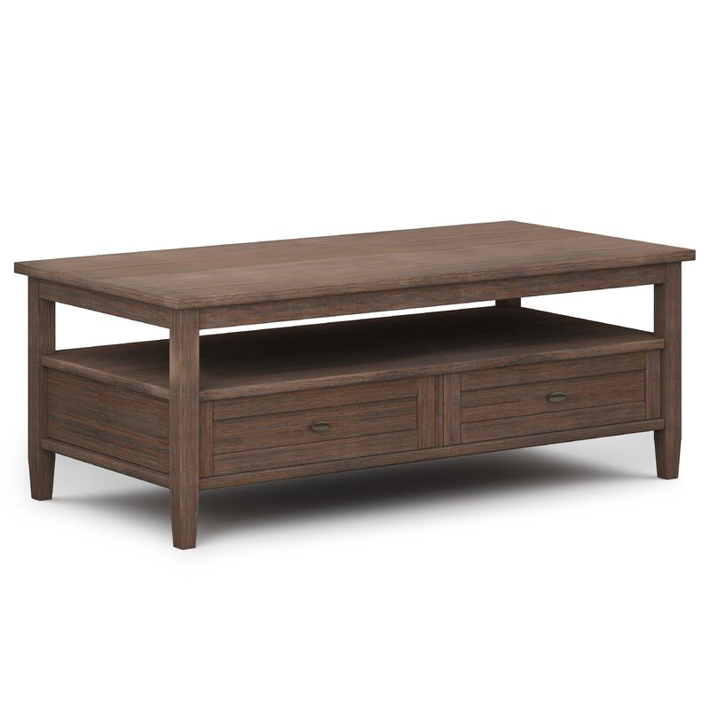 Lark Manor Nortonville Solid Wood Coffee Table & Reviews | Wayfair