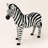 Black and White Zebra Garden Statue