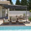 Parasol extérieur en porte-à-faux pour patio 11 pi 132 po Gentle Chic-85856854