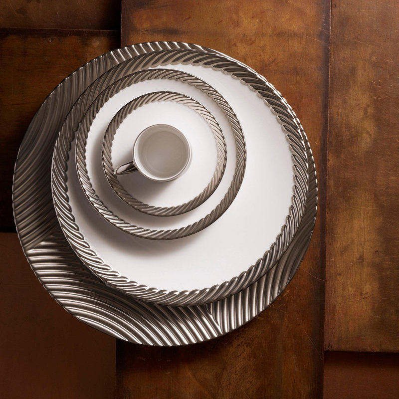 Corde Platinum Espresso & Saucer (Gift Set of 6)