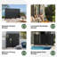 Panneau de clôture de jardin d'extérieur en métal H 72 po x l 70 po x P 16 po-97796139-131230892