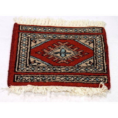 Ozgur   Oriental Hand Knotted 30cm X 30cm Area Rug