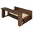 Multifunctional Daybed with Removable Desk, Storage Drawers & Hydraulic Side Table, Space-Saving Sofa Bed Frame-10368918-10368919