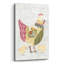  «Patchwork Chickens 3» par Courtney Prahl, art mural en verre, 12 po x 16 po
