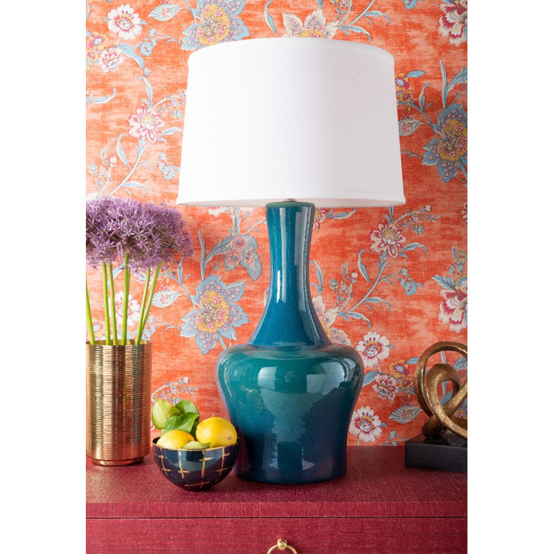 Nadia Table Lamp, Green Lapis