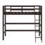 Lit mezzanine en bois avec échelle-1035091649