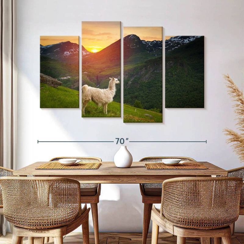 Mountain Llama, 42" H x 68" W