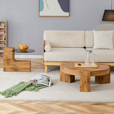 La table basse à deux étages détachable, le design élégant est plus précieux