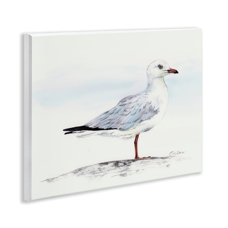 «Seagull On Sand Portrait», plaque murale par Cady