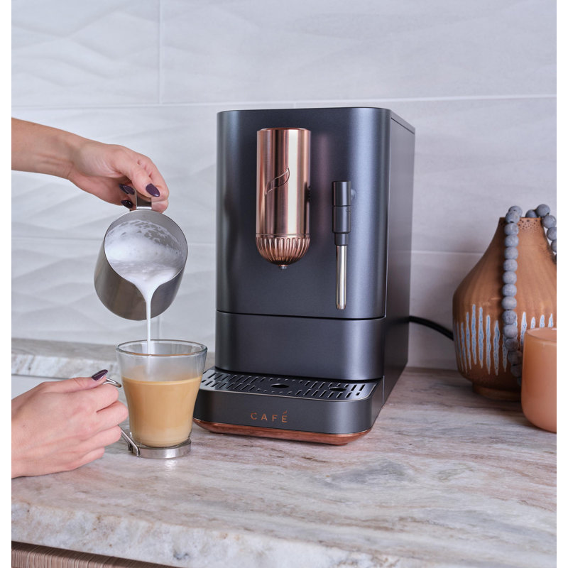 Café AFFETTO Automatic Espresso Machine + Frother, Matte Black