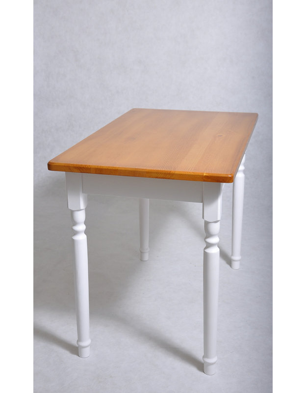 Haruhi Pine Unfinished Solid Wood Dining Table, Tan