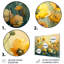 Décoration murale jaune avec bouton d'or jaune et brise de fleur III - Buttercups-181826440-181826438