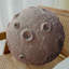 Abstract Brown Circular Cushion-966084286