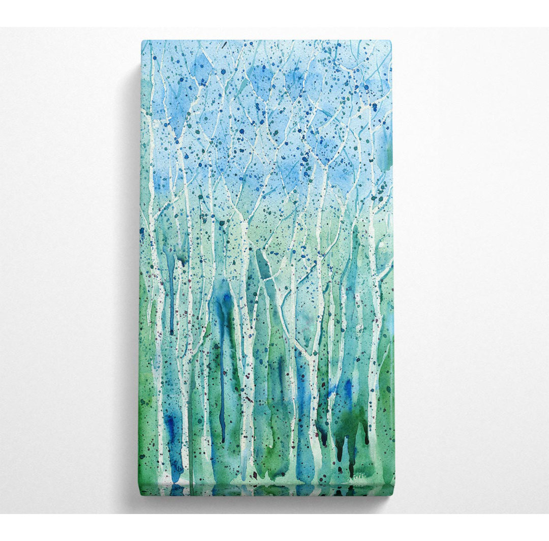 Shinde Tree Splash - Wrapped Canvas Kunstdrucke