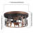 11.2-In 2 - Light Farmhouse Semi Flush Mount With Cowboy Horse Round Shade-541889121