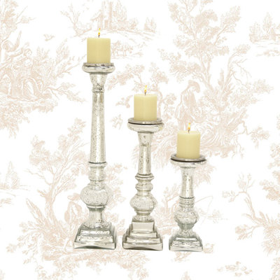 Onderdonk 3 Piece Glass Tabletop Candlestick Set