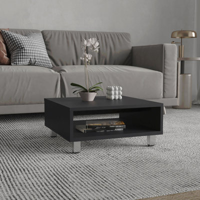 Table basse carrée avec rangement ouvert Eclipse