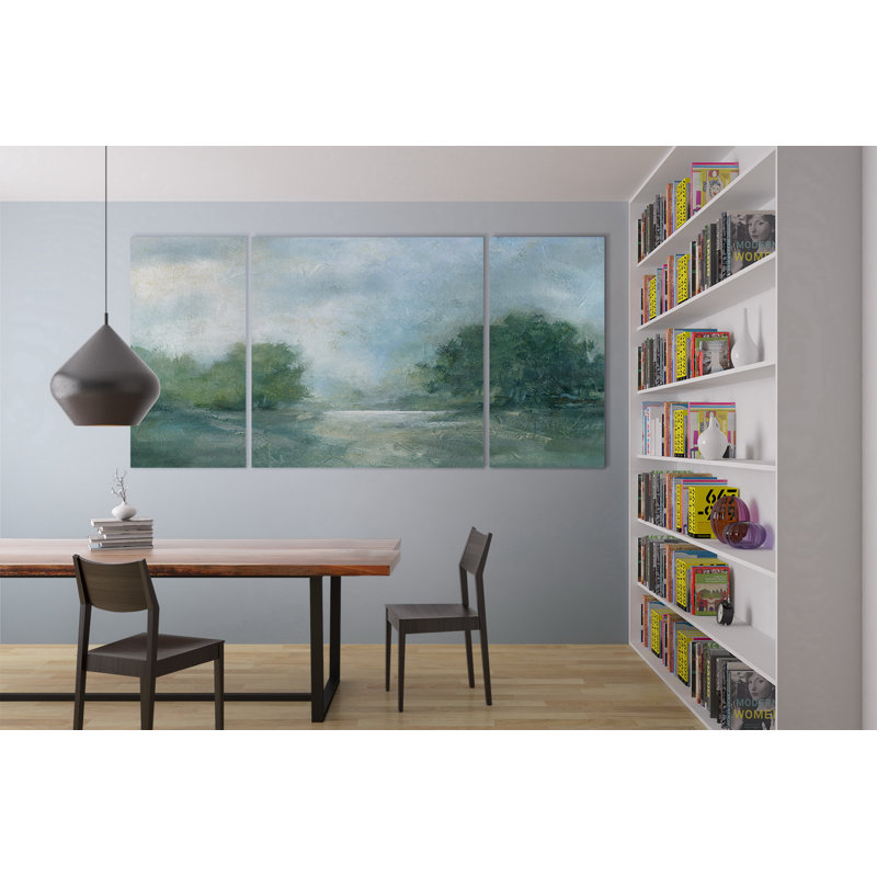 " Summer Afternoon " 3 - Pieces, 24" H x 48" W x 1.5" D