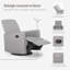 Chaise berçante inclinable, pivotante et pivotante Raleigh-50983397