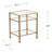 Jordyan Glass Top End Table-989987027