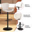 Tabouret de bar réglable avec repose-pieds, tabouret de comptoir pivotant à 360 ° en métal, ensemble de 2-1326686770