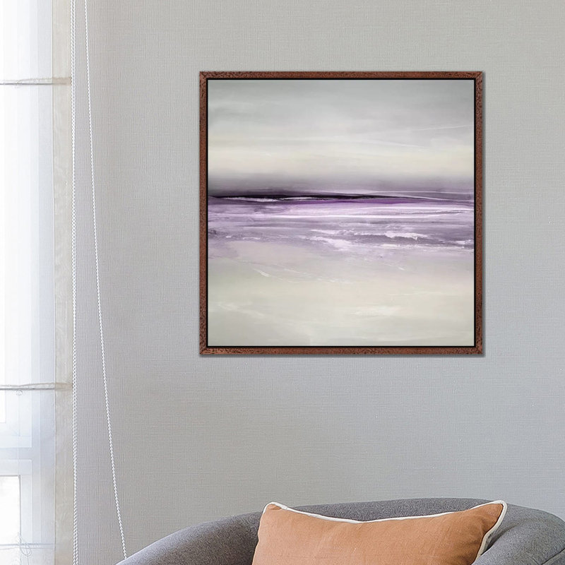 Sunlit Horizon Iii by Maggie Olsen - Wrapped Canvas Panoramic Print, Classic Wood Floater Framed, 45.72 cm H x 45.72 cm W