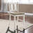 Counter Height Dining 5Pc Set Antique White Rustic Style Table Two-Tone Design 4X Chairs Dining Room Furniture