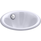 Iron Plains® Metal Circular Dual Mount Bathroom Sink with Overflow
